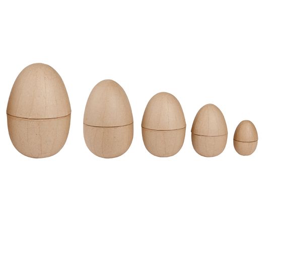 Papírmašé, dělitelná, sada 5 kusů