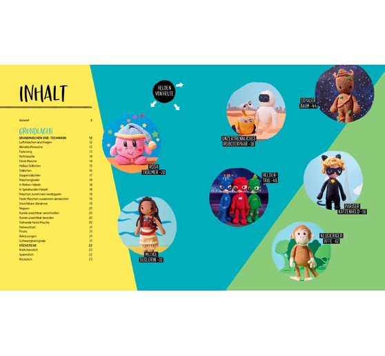 Kniha "Helden der Kindheit - Das Häkelbuch - Band 6"