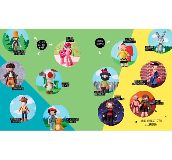 Kniha "Helden der Kindheit - Das Häkelbuch - Band 6"