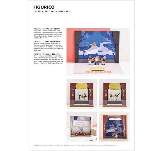 Rico Designový papírový blok na pozadí "FIGURICO"