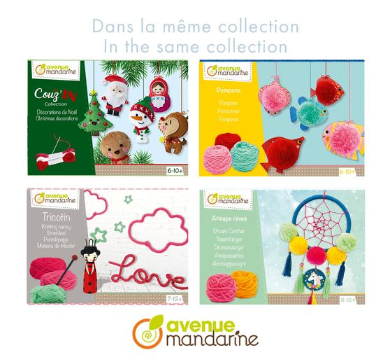 Kreativní box "bambulky vánoční visačka"