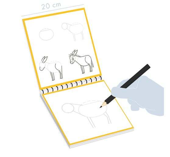 Spiral book learning to draw Graffy Nature "The farm"