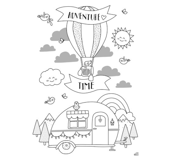 Window decoration templates "Bloom & Grow"