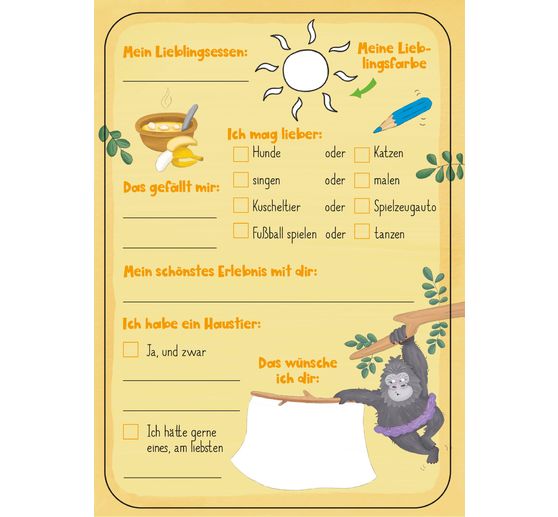 Kniha přátel "Moji velcí zvířecí přátelé"