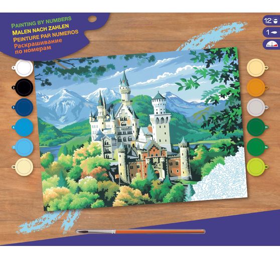 Painting by numbers "Neuschwanstein Castle"