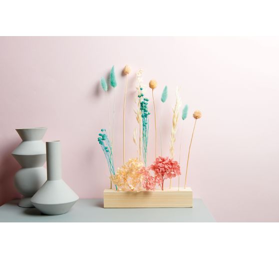 Rico Design wooden stand for dried flowers, 21 x 4 x 5 cm