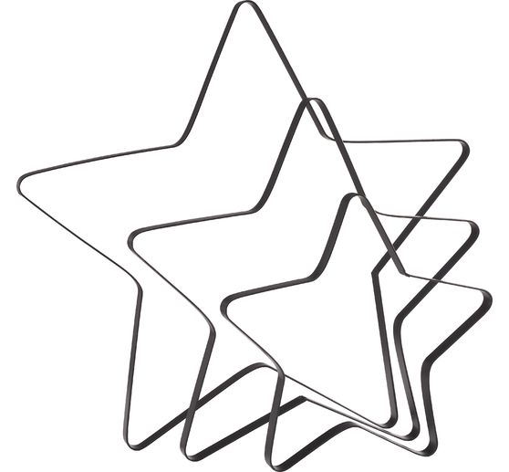 Kovový prsten s hvězdou "Auri", černý