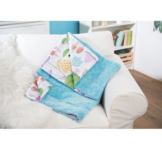 Tkanina se saténovým motivem "Barevné houby"