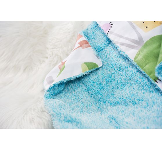 Tkanina se saténovým motivem "Barevné houby"