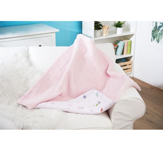 Fleece fabric "Lamb Rosé"