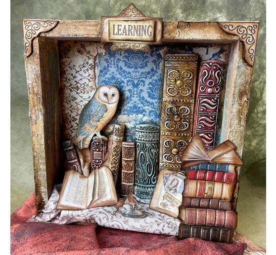 Scrapbook block "Vintage Library"