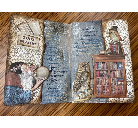 Scrapbook block "Vintage Library"