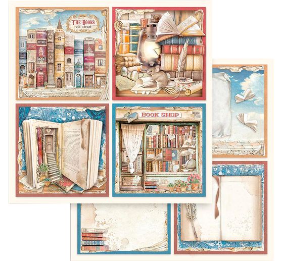 Scrapbook block "Vintage Library"