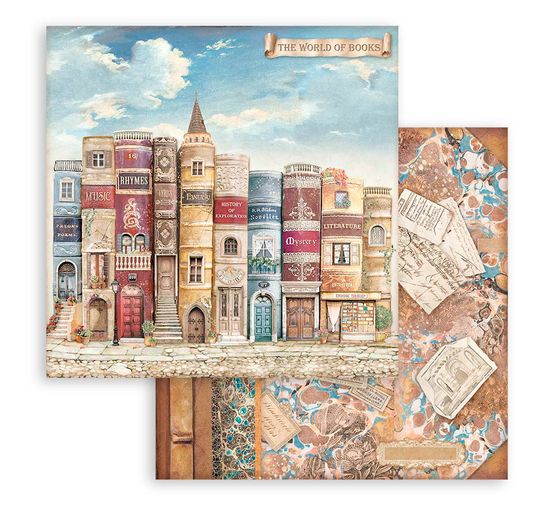 Scrapbook block "Vintage Library"