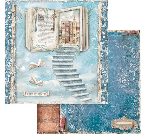 Scrapbook block "Vintage Library"