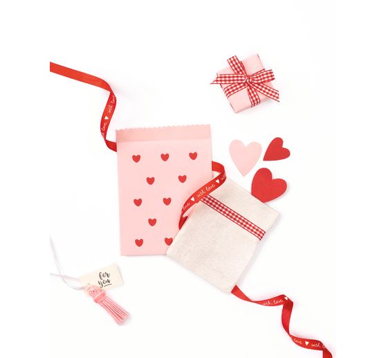 Fabric ribbon mix "Rosy Love"