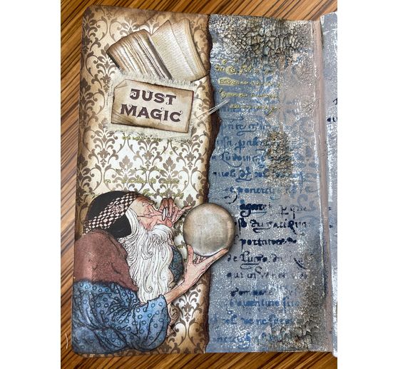 Slámová hedvábí s motivem "Vintage Library Flowers