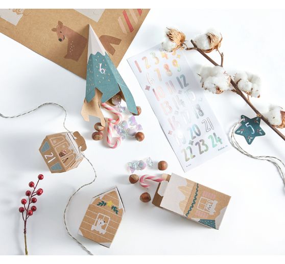 Advent calendar set "Snow Village"