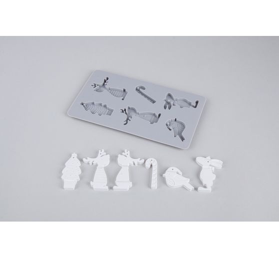 Silicone casting mould "Reindeer friends"