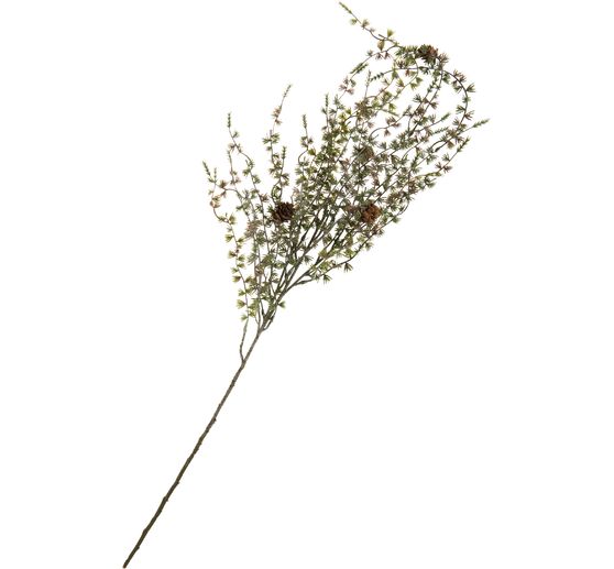 Modřínová větev s ledovými šiškami