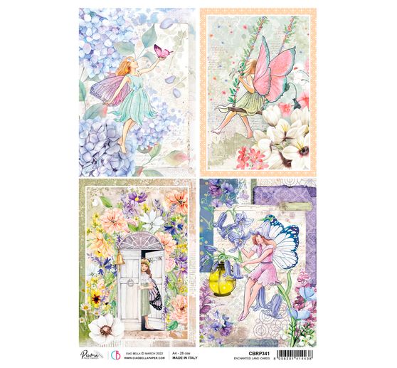 Slámová hedvábí s motivem "Okouzlené karty"