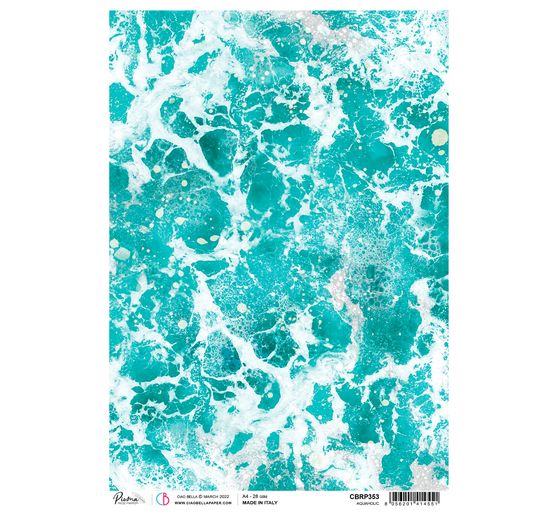 Slámová hedvábí s motivem "Aquaholic"