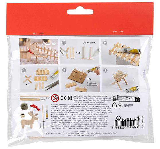 Mini Craft kit elf door "Reindeer"