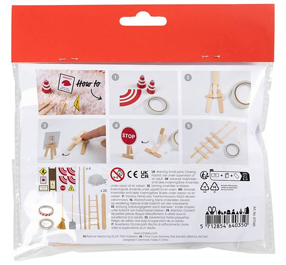 Mini Craft kit elf door "Under construction"