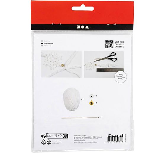 Mini Craft kit crochet "Snowflakes"