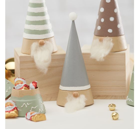 Dřevěné polokoule VBS bez vrtání, 10 kusů