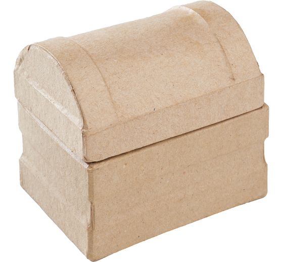 VBS Round lid chest, paper mache, 6 pieces