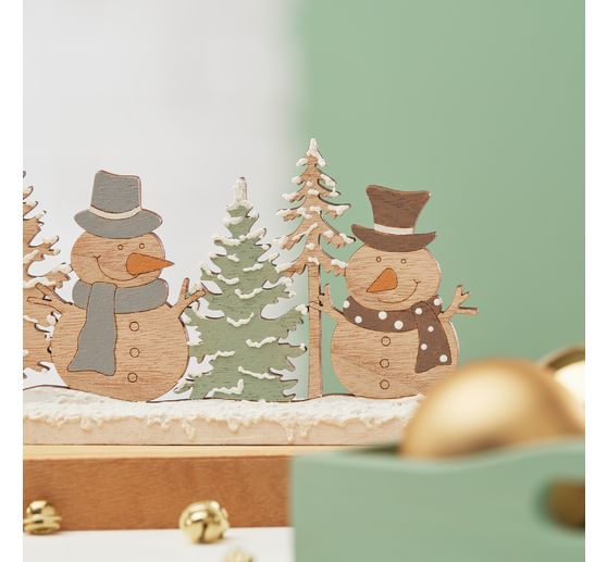 VBS Wooden building kit "Snowmen"