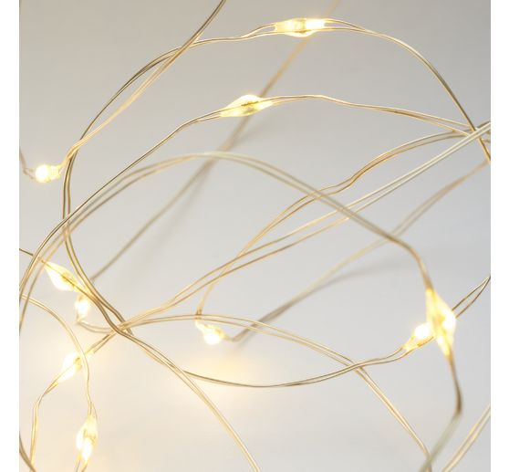 Outdoor micro LED light chain, with remote control, 50 LEDs