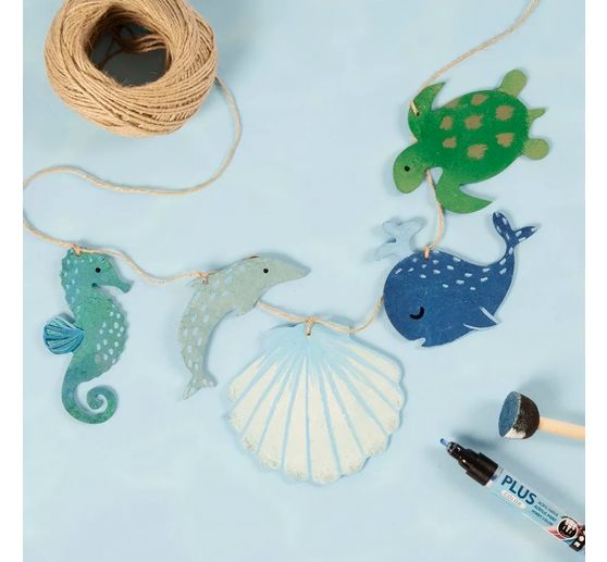 Decoration pendant "Sea animals", 5 pcs.