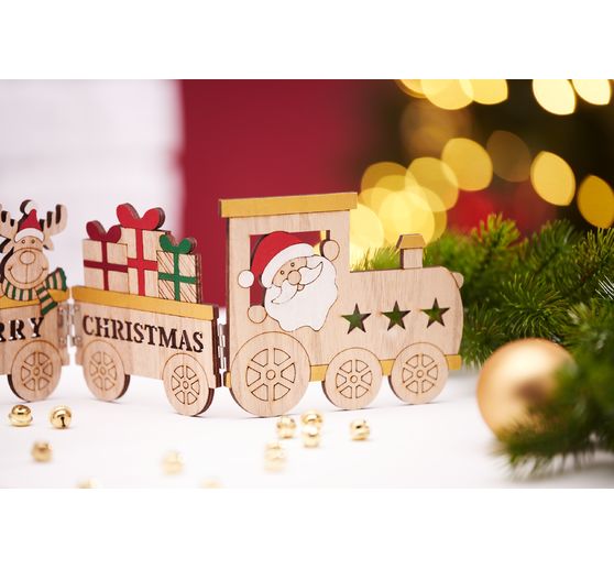 VBS Wooden silhouette "Christmas train"