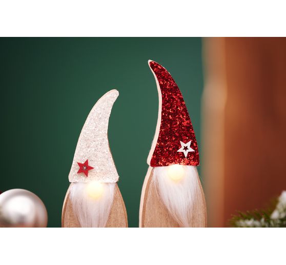 VBS Wooden gnome with LED nose