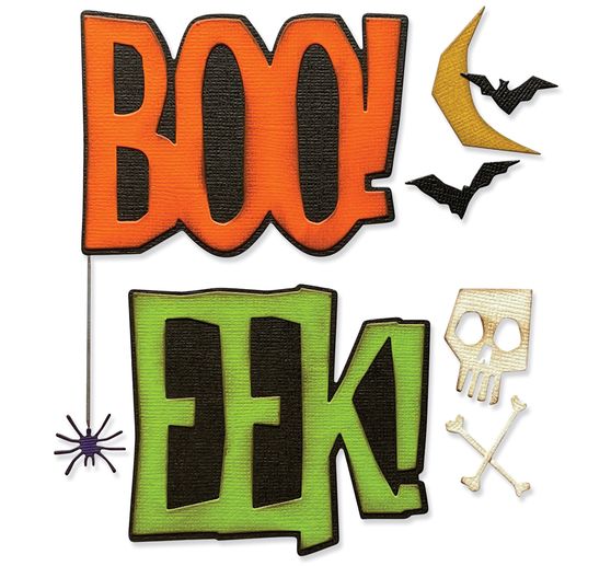 Výseková šablona Sizzix Thinlits "Big Frights by Tim Holtz"