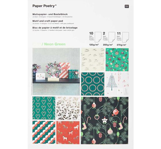 Řemeslný papírový blok "Christmas Rocks!"