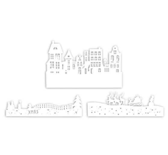 VBS Paper silhouette "Christmas village"
