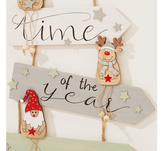 Dekorativní přívěsky VBS los a Santa "Sven"