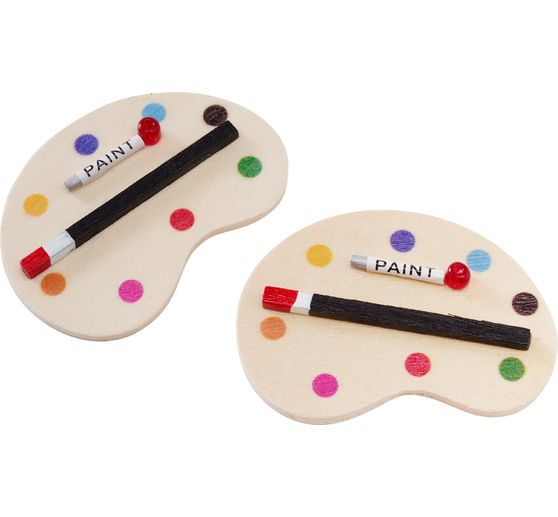 Paleta miniaturních palet pro míchání barev