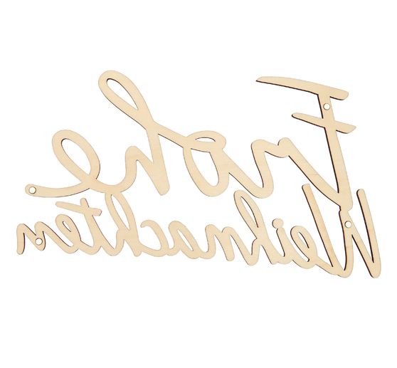 Dřevěný nápis "Veselé Vánoce"