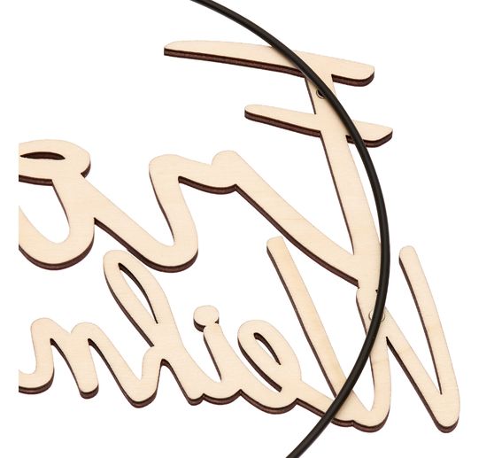 Dřevěný nápis "Veselé Vánoce"