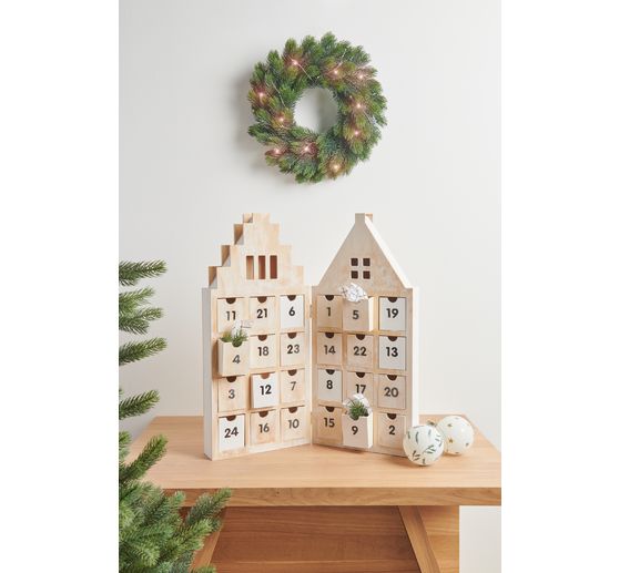 Advent calendar "House", hinged