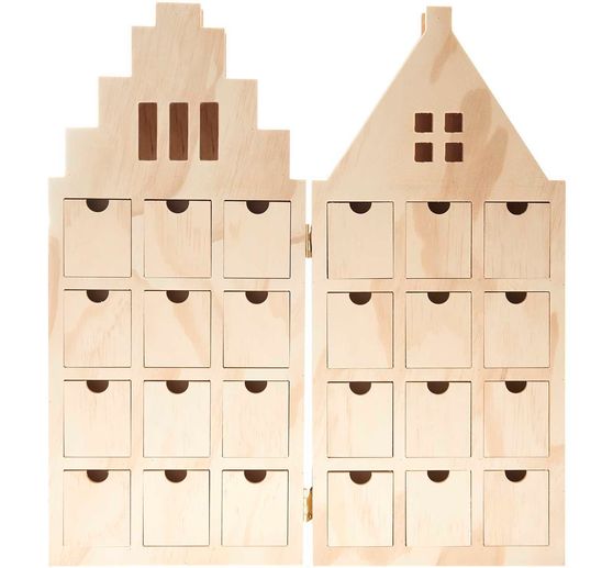 Advent calendar "House", hinged