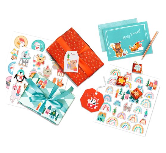 Glitter sticker set "Christmas"