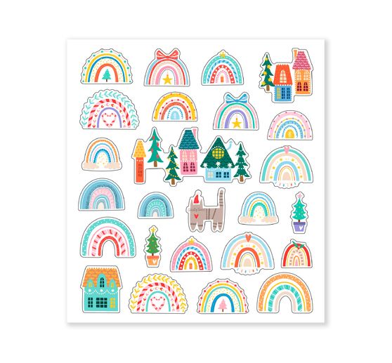 Glitter sticker set "Christmas"