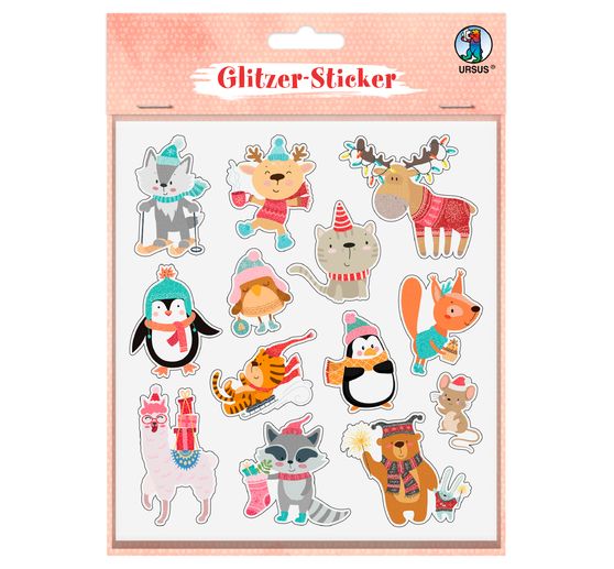 Glitter sticker set "Christmas"