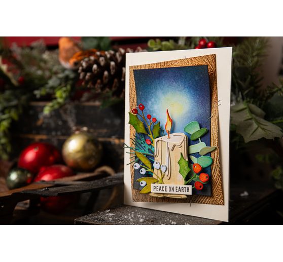 3D embosovací šablona Sizzix "Woodgrain by Tim Holtz"