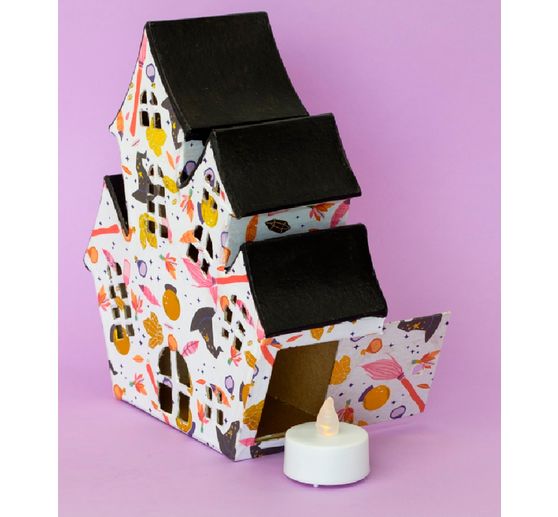 Cardboard house to open "Crazy Castle"